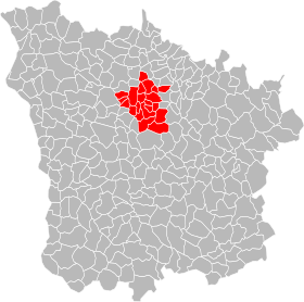 Localizarea Comunității municipiilor din Val du Beuvron