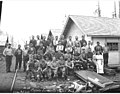 Logging and mess hall crews at camp, Copalis Lumber Company, ca 1917 (KINSEY 68).jpeg