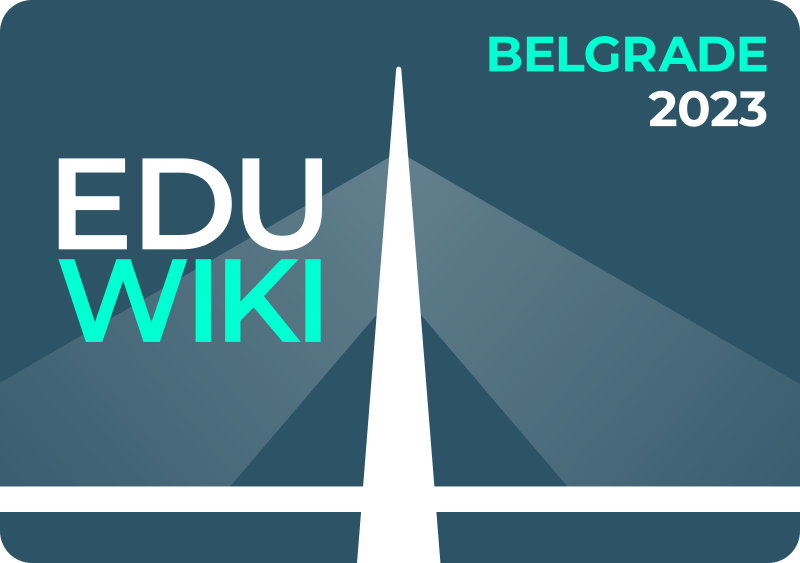 File:Logo for the EduWiki conference in Belgrade 2023 (new version).svg