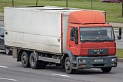 Беларуская: Грузавік MAN. Мінск, Беларусь English: MAN truck. Minsk, Belarus Русский: Грузовой автомобиль MAN. Минск, Беларусь