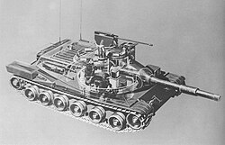 Компоновка танка MBT-70.