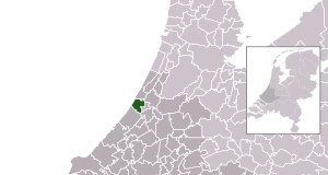 Carte de localisation de Katwijk