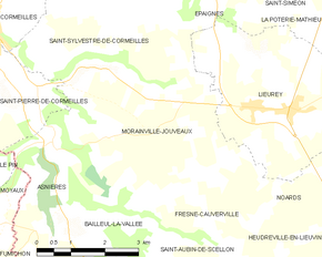 Poziția localității Morainville-Jouveaux