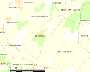 Poziția localității Dromesnil