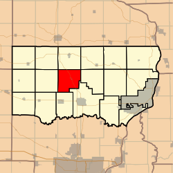 Map highlighting Welton Township, Clinton County, Iowa.svg