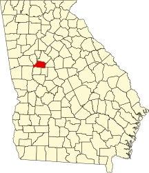 Spalding County - Carte