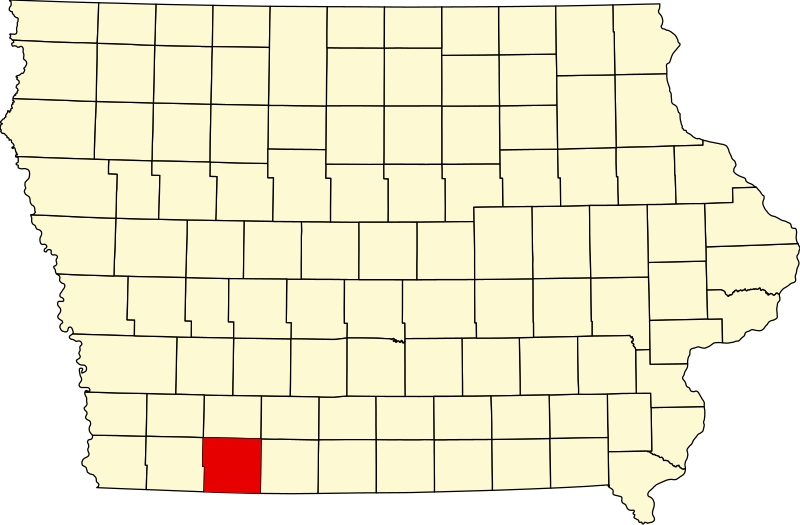 صورة:Map of Iowa highlighting Taylor County.svg