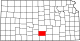 Map of Kansas highlighting Kingman County.svg