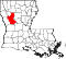 Map of Louisiana highlighting Natchitoches Parish.svg