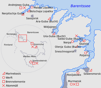 Nordflotte: Geschichte, Kommandeure der Nordflotte, Einrichtungen