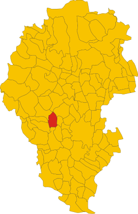 Localização do Castelgomberto