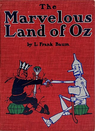 <i>The Marvelous Land of Oz</i> 1904 childrens novel by L. Frank Baum