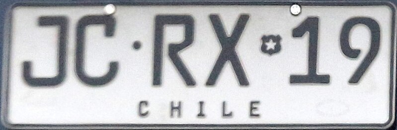 File:Matrícula automovilística Chile 2014 JC•RX*19 particular con FE-Schrift.jpg