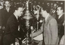 McGriff campeón de 1950 y Miguel Alemán Presidente de México