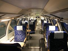 Im Metronom von Cuxhaven nach Hamburg (erste Klasse)