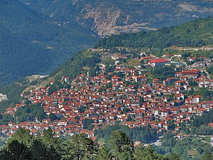 Η πόλη του Μετσόβου, στην Ήπειρο.