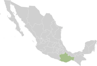 Oaxaca is highlighted in green