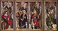 „Bažnyčios tėvų altorius“: Šv. Jeronimas, Šv. Augustinas, Šv. Grigalius, Šv. Ambrozijus. Senoji pinakoteka, Miunchenas