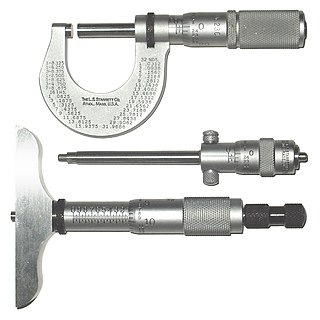 <span class="mw-page-title-main">Micrometer (device)</span> Tool for the precise measurement of a components length, width, and/or depth