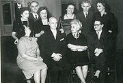 Милица Продановић (седи у средини) у Универзитетској библиотеци, 11. фебруар 1961.