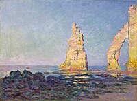 The Needle of Etretat, Low Tide Monet w831.jpg