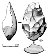 Uniface hand axe. Monofaz Achelense.png