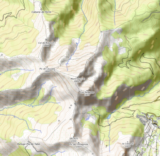 Carte topographique.