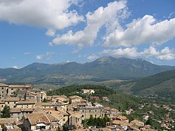 pohled na Monte Ernici z Alatri