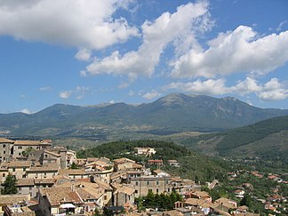 Udsigt over Monti Ernici fra Alatri