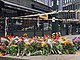 Mourning flowers at C.J.Hambros plass after shootings.jpg