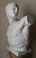 Torso del Gladiatore Borghese, da Agasia di Efeso (calco in gesso realizzato dalla Gipsoteca Fumagalli & Dossi, Milano).