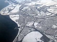 Musselburgh from the air (winter)