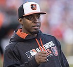 2008 alumnus Mychal Givens with the Baltimore Orioles in 2016 Mychal Givens (28549596314).jpg