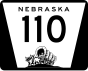 Nebraska Highway 110 marker