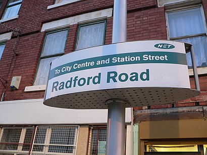 How to get to Radford Road Tramstop with public transport- About the place