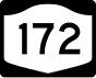 New York State Route 172 Markierung