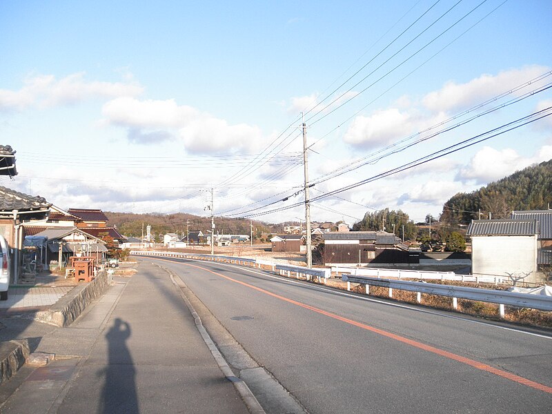 File:Nagaotown Kozu Kita-ku Kobecity Hyogopref Hyogoprefectural road 17 Nishiwaki Sanda line No,4.JPG