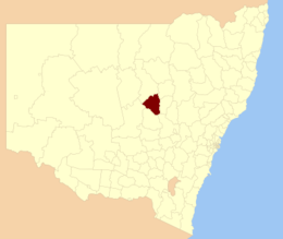 Comté de Narromine - Carte