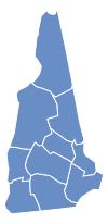 New Hampshire resultados eleitorais por County, todos Democratic.svg