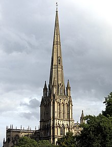 The tower and spire from the west Northwest).jpg