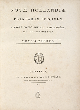<i>Novae Hollandiae Plantarum Specimen</i>