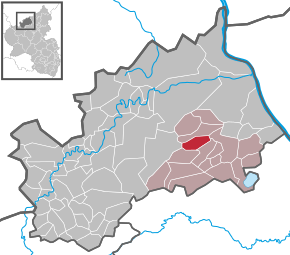 Poziția Oberdürenbach pe harta districtului Ahrweiler