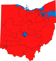 Ohio's results Ohio Congressional Districts with party colors, 2013-2015, unlabeled.svg