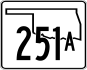 Мемлекеттік автожол 251А маркері