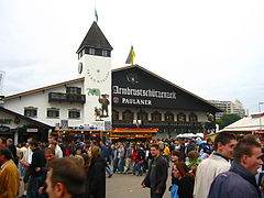 Tentes de l'Oktoberfest Paulaner de Munich