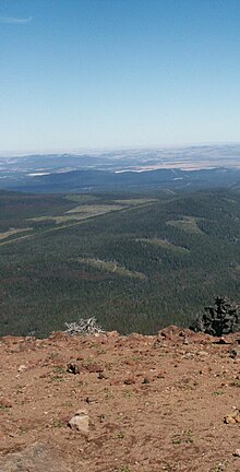 The view from the top of Olallie Butte