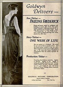 Одна неделя жизни (1919) - Ad 1.jpg