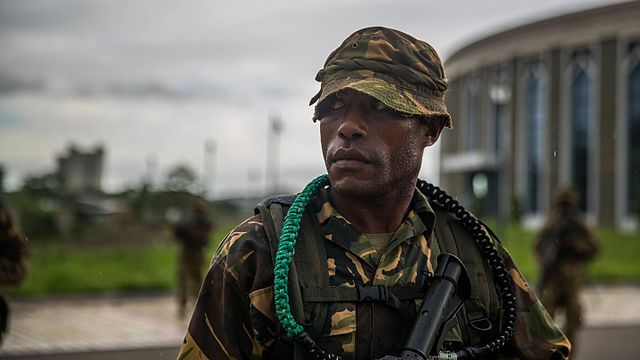 A PNGDF soldier in 2017