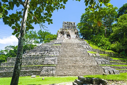 Palenque Kreuztempel Sonne