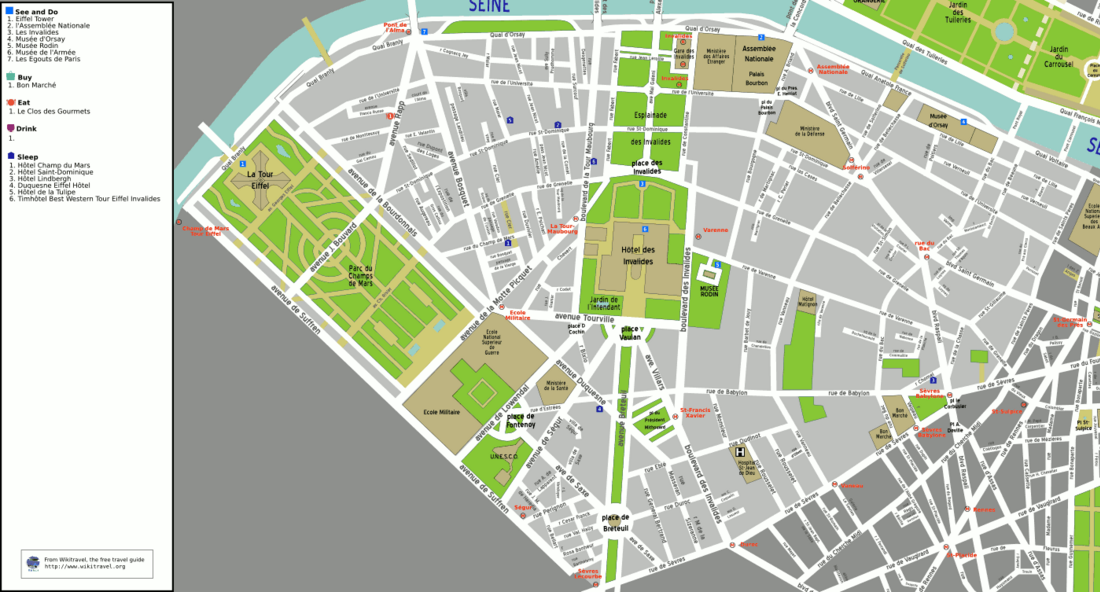 Liste der Straßen und Plätze im 7. Arrondissement (Paris)